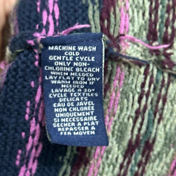 Chaps Ralph Lauren Cotton Blend Knit Button Vest Nordic Fair Isle Plus Sz 3x - Picture 5 of 11